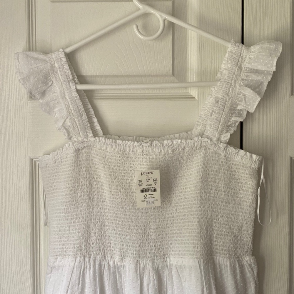 COPY - Jcrew factory midi white dot dress